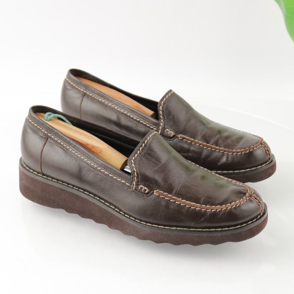 Franco Sarto Women's Nordy Loafer Slip On Shoe Size 9 Brown Leather Flats - Picture 2 of 12